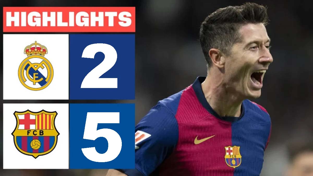 خلاصه بازی عجیب بارسلونا 5 رئال مادرید 2 + فیلم گل ها