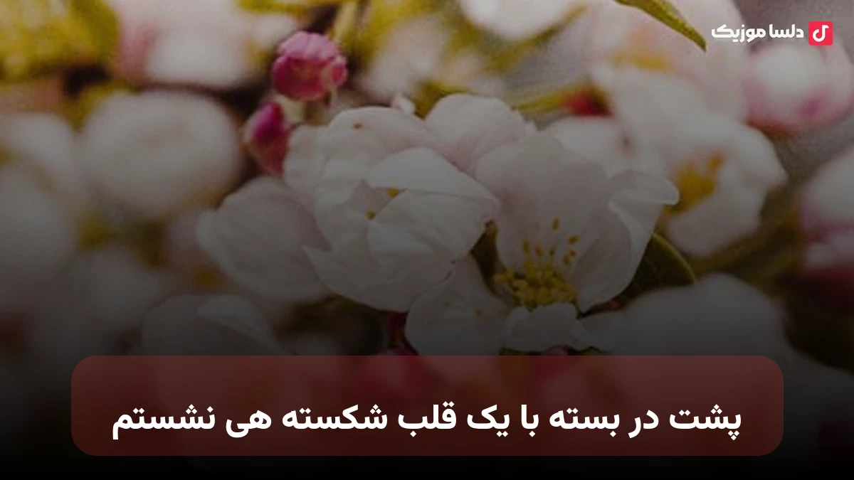 پشت در بسته با یک قلب شکسته هی نشستم
